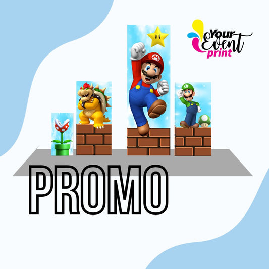 Promo Mario Bros Event Print Decoration