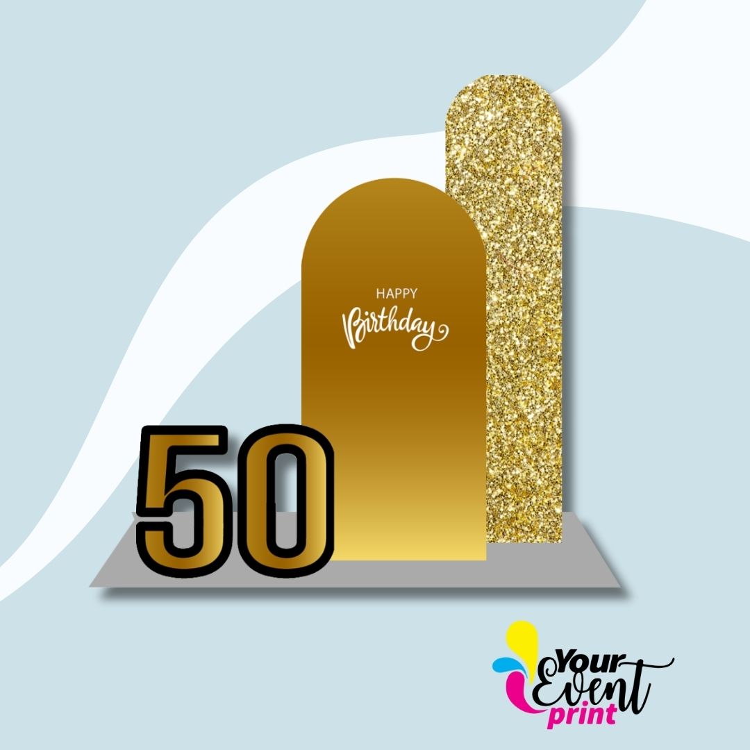 50 Birthday Event Print Decoration