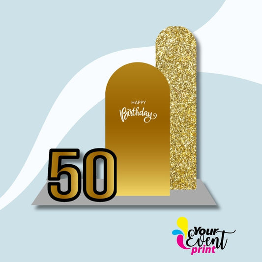 50 Birthday Event Print Decoration